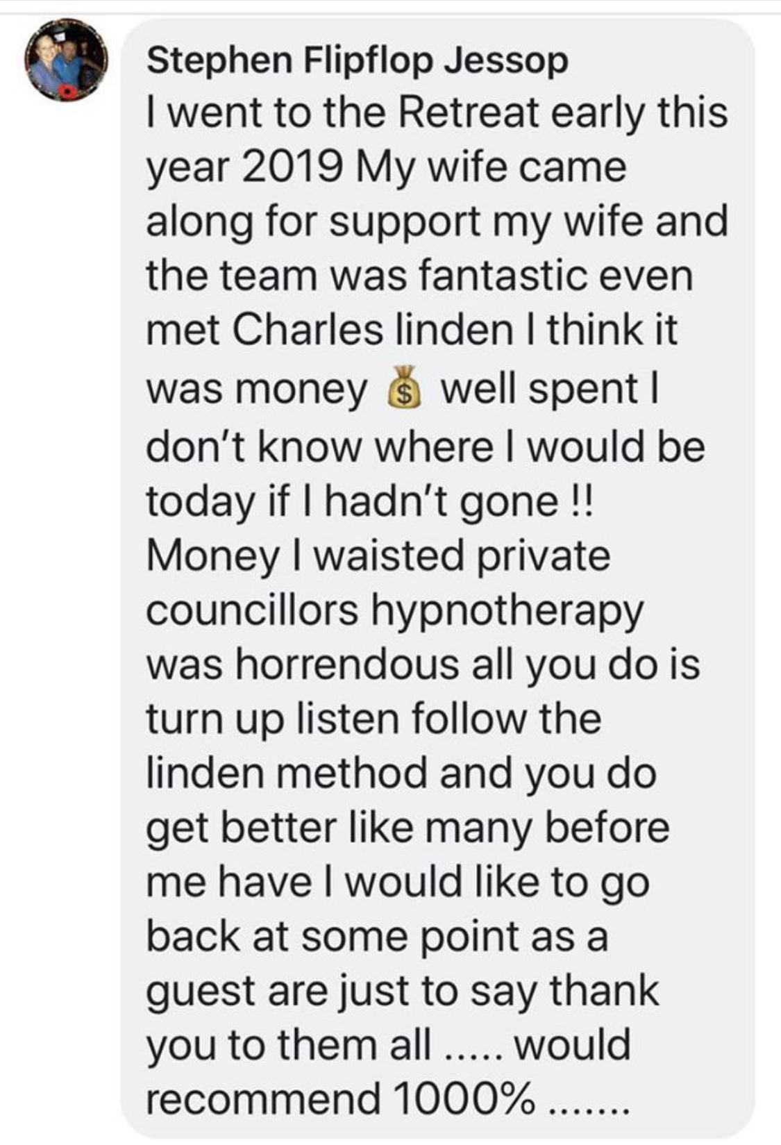 Linden Method review testimonial 9